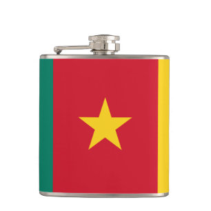 Patriotic flask with Flag of Cameroon