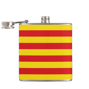 Patriotic flask with Flag of Catalonia