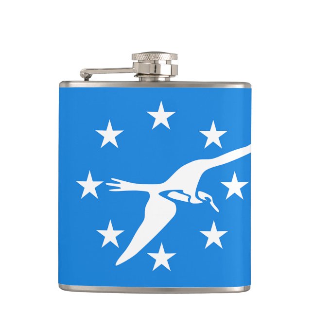 Patriotic flask with Flag of Corpus Christi, USA (Front)