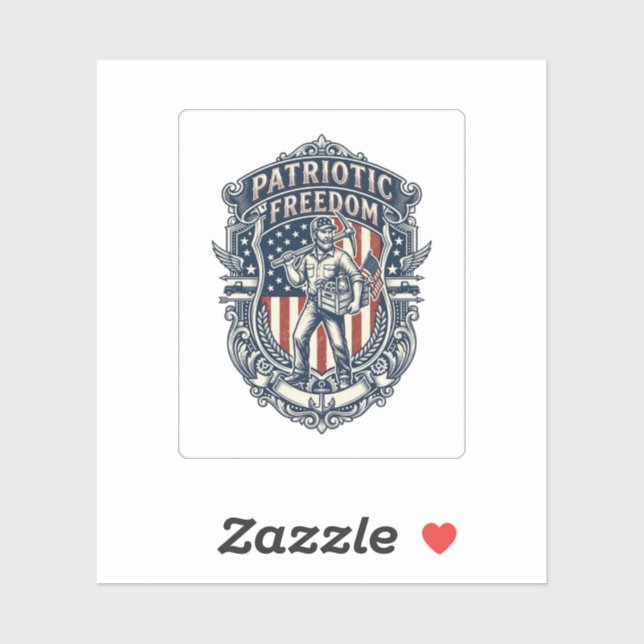 Patriotic Flea Market Picker Vector Graphic Tee (Sheet)
