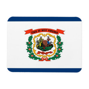 Patriotic flexible magnet, West Virginia flag Magnet