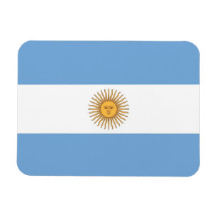 Patriotic flexible magnet with flag of Argentina