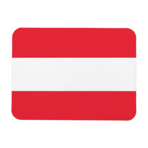Patriotic flexible magnet with flag of Austria