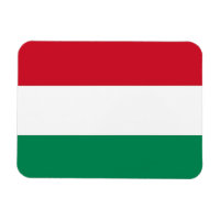 Patriotic flexible magnet with flag of Hungary