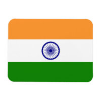 Patriotic flexible magnet with flag of India