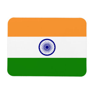 Patriotic flexible magnet with flag of India