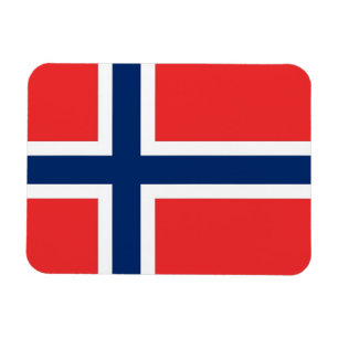 Patriotic flexible magnet with flag of Norway