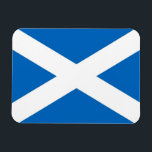 Patriotic flexible magnet with flag of Scotland<br><div class="desc">Showcase your Scottish pride with this flexible magnet featuring the flag of Scotland! Crafted with durable materials, this magnet is more than just a functional accessory; it's a vibrant expression of Scottish heritage and identity. The bold design proudly displays the iconic blue field with a white saltire, symbolising Scotland's rich...</div>