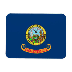 Patriotic flexible magnet with Idaho flag