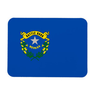 Patriotic flexible magnet with Nevada flag