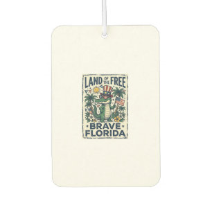 Patriotic Florida Alligator 4th of July Car Air Freshener