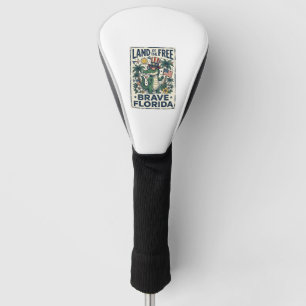 Patriotic Florida Alligator 4th of July Golf Head Cover