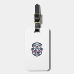 Patriotic Florist Vector Graphic Tee_1 Luggage Tag