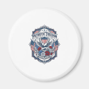 Patriotic Florist Vector Graphic Tee_1 Magnet