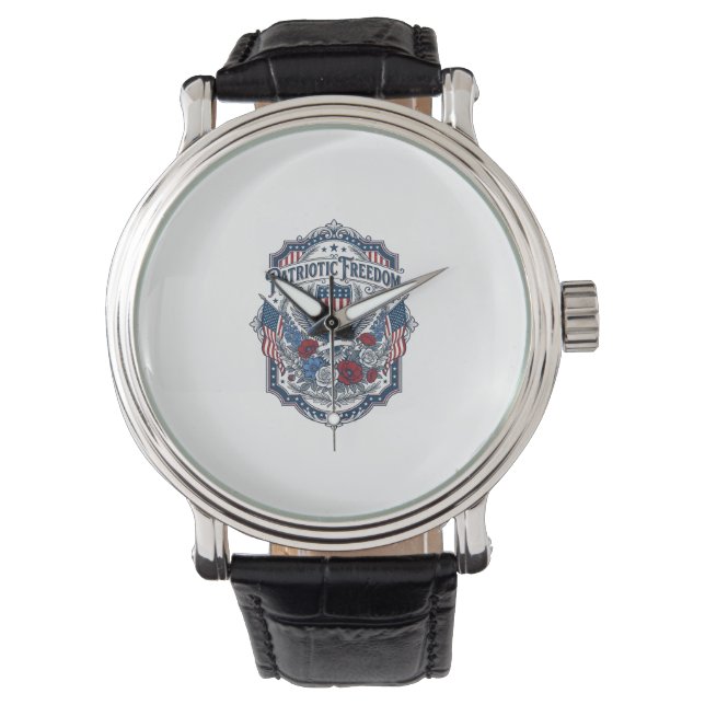 Patriotic Florist Vector Graphic Tee_1 Watch (Front)