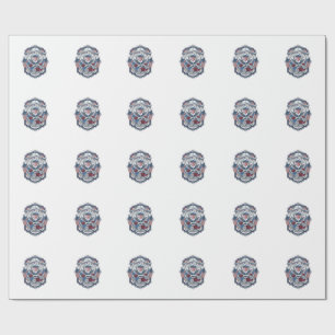 Patriotic Florist Vector Graphic Tee_1 Wrapping Paper