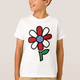 Patriotic flower t-shirt