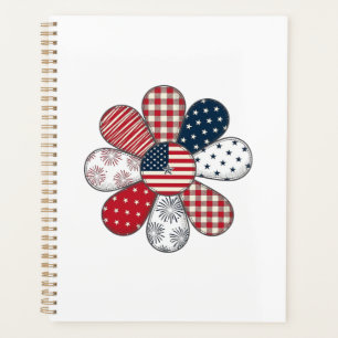 Patriotic Flower Vintage Vector Shirt Design_1 Planner