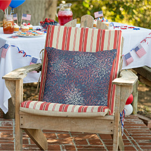 Patriotic flowers cushion