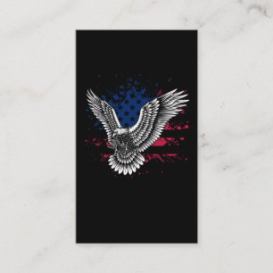 Patriotic Flying Bird American Flag Eagle Business Card