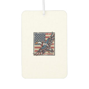 Patriotic Flying Duck Vintage Engraving Shirt Desi Car Air Freshener