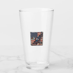 Patriotic Flying Duck Vintage Engraving Shirt Desi Glass