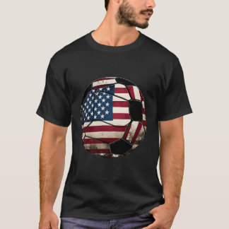 Patriotic Football 4Th Of July Men Usa American Fl T-Shirt
