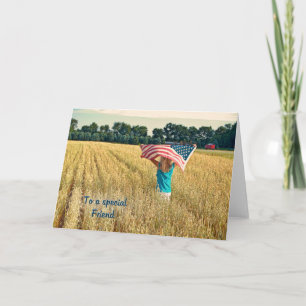 Patriotic for Friend Card