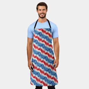Patriotic Fourth of July Chef Grillmaster Apron