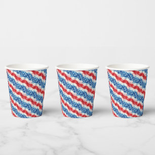 Patriotic Fourth of July Paper Cups Party