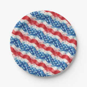Patriotic Fourth of July Paper Plates Party