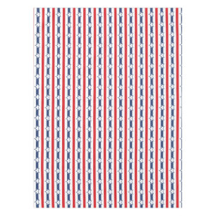 Patriotic Fourth of July seamless pattern on a Tablecloth