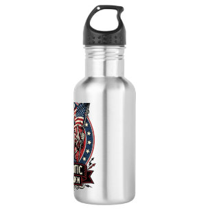 Patriotic Frankenstein Freedom Brute Horror Monste 532 Ml Water Bottle