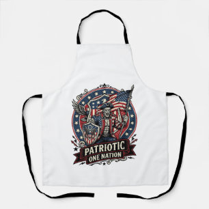Patriotic Frankenstein Freedom Brute Horror Monste Apron