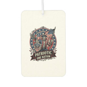 Patriotic Frankenstein Freedom Brute Horror Monste Car Air Freshener
