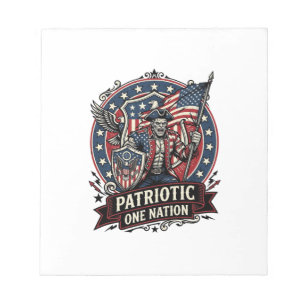 Patriotic Frankenstein Freedom Brute Horror Monste Notepad