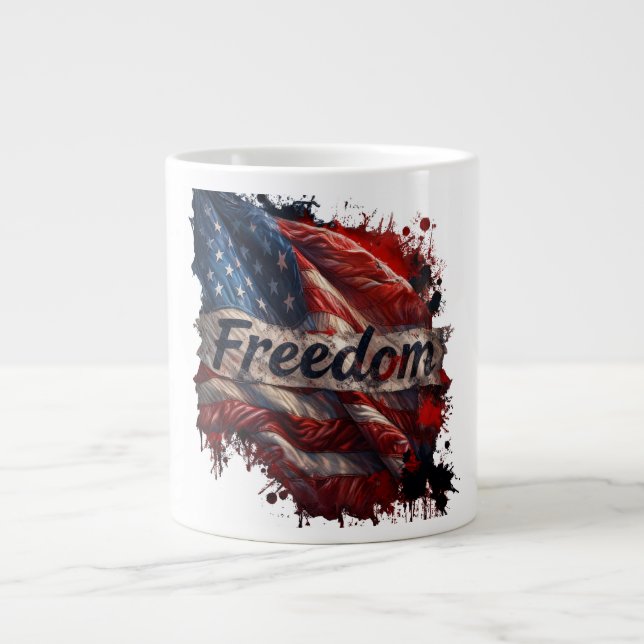 Patriotic "Freedom" Coffee Mug (Front)