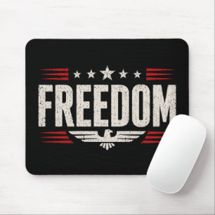 Patriotic Freedom Graphic Designed Stylish Mouse Pad