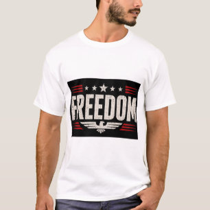 Patriotic Freedom Graphic Mens T-Shirt Cool Design