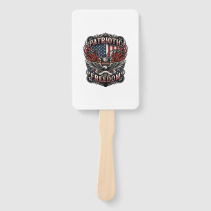 Patriotic Freedom Handlebars Biker Road Freedom Pa Hand Fan