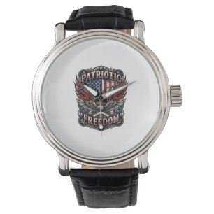 Patriotic Freedom Handlebars Biker Road Freedom Pa Watch