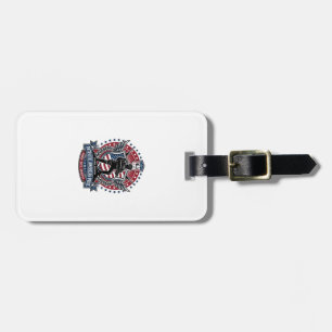 Patriotic Freedom Operator Silhouette Military Ins Luggage Tag