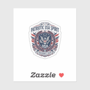Patriotic Freedom Shield Liberty Icons & Symbols V