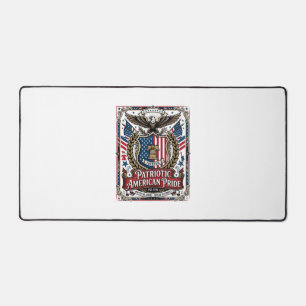 Patriotic Freedom Shield Liberty Icons & Symbols V Desk Mat