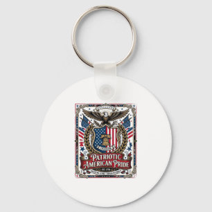 Patriotic Freedom Shield Liberty Icons & Symbols V Key Ring