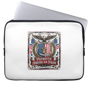 Patriotic Freedom Shield Liberty Icons & Symbols V Laptop Sleeve