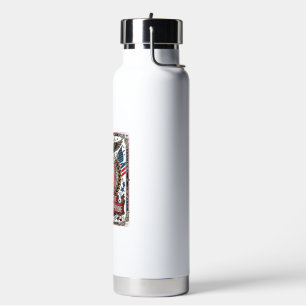 Patriotic Freedom Shield Liberty Icons & Symbols V Water Bottle