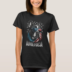 Patriotic Frenchie Dog America 4th of July French T-Shirt