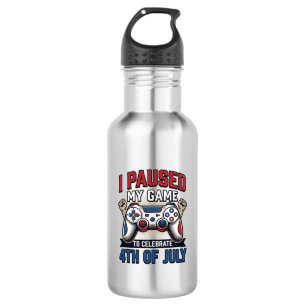 Patriotic Gamer 4th of July Vintage Vector Shirt_1 532 Ml Water Bottle