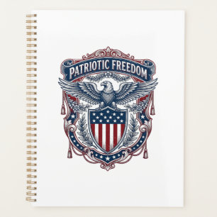 Patriotic Garden Flag Style Vector Graphic Tee_1 Planner